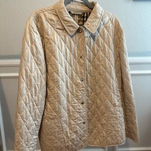 Burberry Quilted Coat Size Large